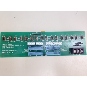 Watkins Johnson PWB 975783-001 Switch Panel PCB